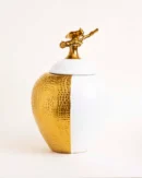 Golden Grace Artisan Temple Jar