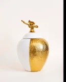 Golden Grace Artisan Temple Jar