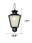 Classic Black Small Outdoor Lantern Light