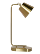 Adjustable Brushed Brass Table Lamp