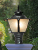 Classic Black Big Outdoor Gate Light