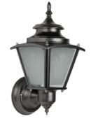 Classic Silver Grey Outdoor Wall Light