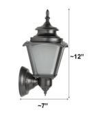 Classic Silver Grey Outdoor Wall Light