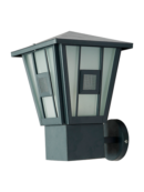 Mid-Century Modern Charm: Outdoor Wall Light with Frosted Glass Diffuser