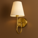 ALD-AMIRA Twist Wall Sconce with Antique Gold Matte Finish