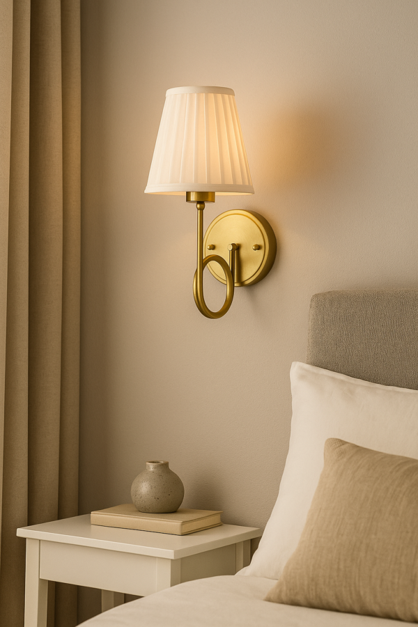 ALD-AMIRA Twist Wall Sconce with Antique Gold Matte Finish - Image 2