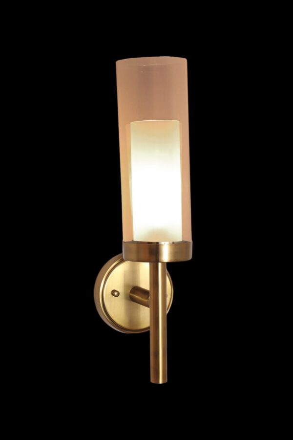 ALD-AMIRA Long Torchiere Style Lustre and Frosted Glass Wall Light - Image 6