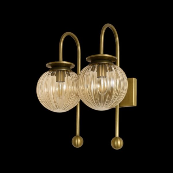 ALD-AMIRA Antique Curved Style Double Wall Sconce - Image 4