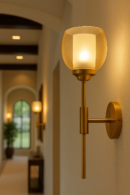 ALD-AMIRA New Amber and Milky Indoor Wall Sconce Light