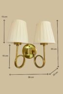 ALD-AMIRA Twin Wall Sconce with Modern Twist Design