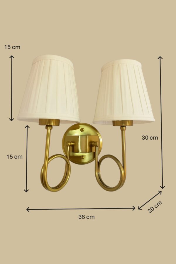 ALD-AMIRA Twin Wall Sconce with Modern Twist Design - Image 3