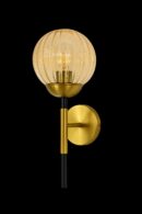 ALD-AMIRA Amber Lining Globe Modern Decorative Wall Lamp