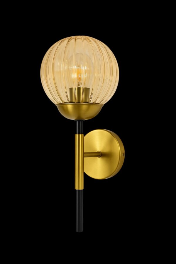 ALD-AMIRA Amber Lining Globe Modern Decorative Wall Lamp - Image 3