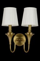 ALD-AMIRA Vintage Brass Double Arm Matte Finish Wall Lamp