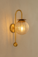 ALD-AMIRA Antique Curved Style Wall Light with Metal Frame