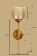 ALD-AMIRA New Amber and Milky Indoor Wall Sconce Light